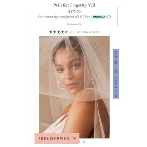 BHLDN Pelletier Fingertip Veil